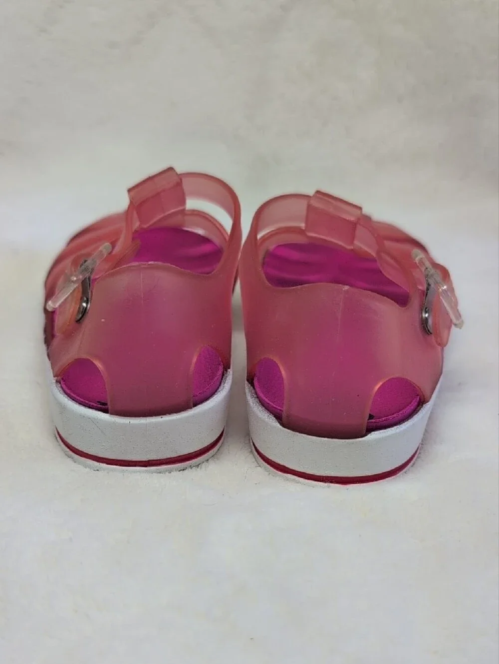 Jellypop Girls' Pink Jelly Strap Sandals